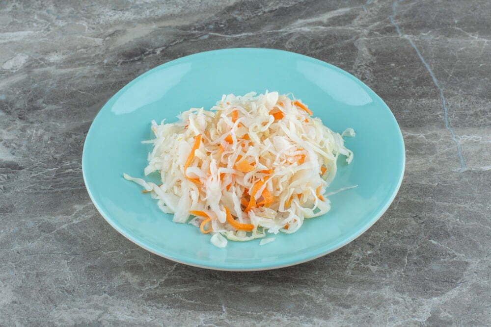 Zuurkool is gezond op bord