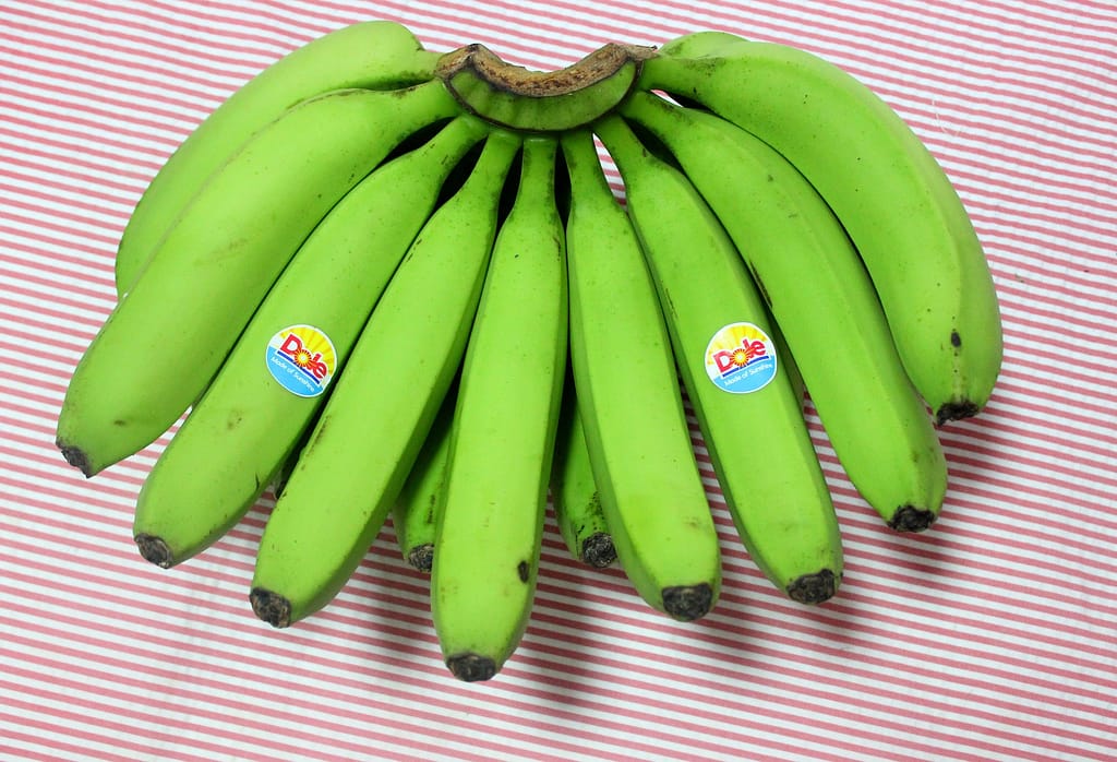 Tros groene bananen