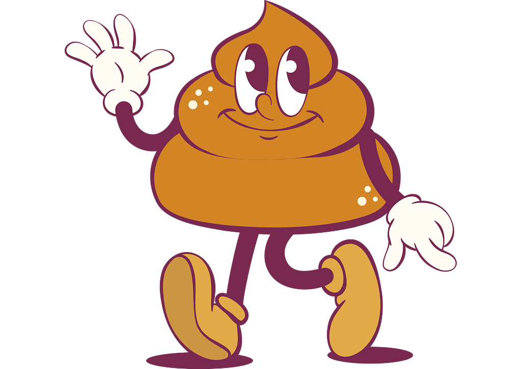 Gezonde ontlasting, poep links boven