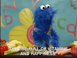 Giphy vitaminen en cookie monster