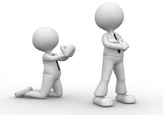 Stoppen met pleasen cartoon