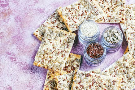 Allerlei soorten granen met zink