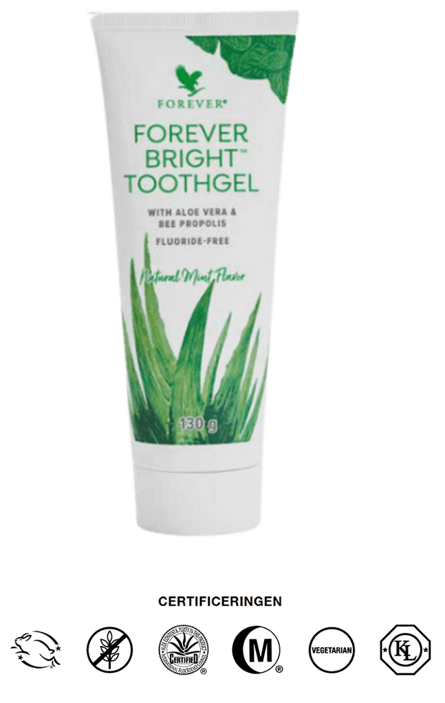 Forever Bright Toothgel tandpasta zonder fluoride