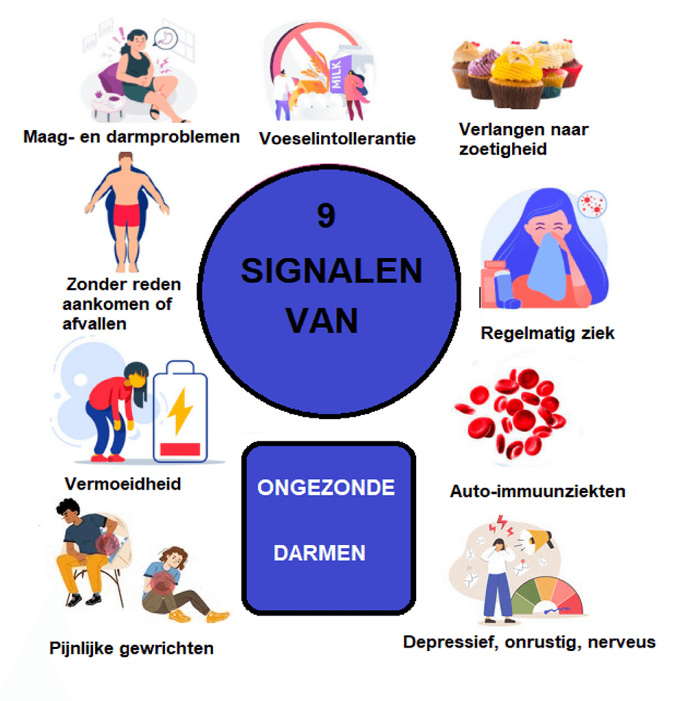 9 signalen van ongezonde darmen